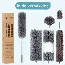ForDig 7-Delige Plumeau Set - Duster Met Telescoopsteel Uitschuifbaar Tot 250 Cm - Inclusief Ragebol / Voegenborstel / Microvezel Doek / Chenille Borstel - Wasbaar - 360 Graden Draaibaar 19 ForDig 7-Delige Plumeau Set - Duster Met Telescoopsteel Uitschuifbaar Tot 250 Cm - Inclusief Ragebol / Voegenborstel / Microvezel Doek / Chenille Borstel - Wasbaar - 360 Graden Draaibaar -Huishoudelijke Artikelen Winkel 1200x1200 1787