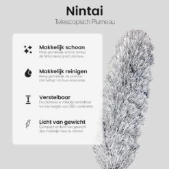 Plumeau Uitschuifbaar Tot 280cm - RVS - Telescopisch - Plumeau Met Telescoopsteel - 360° Flexibel -Huishoudelijke Artikelen Winkel 1200x1200 1822