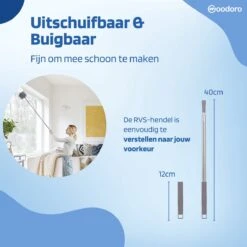 Woodoro Ragebol Uitschuifbaar Complete 9-Delige Set - Verstelbare Telescoopsteel - Plumeau - RVS - Zwart & Grijs 23 Woodoro Ragebol Uitschuifbaar Complete 9-Delige Set - Verstelbare Telescoopsteel - Plumeau - RVS - Zwart & Grijs -Huishoudelijke Artikelen Winkel 1200x1200 1860