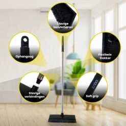 Schrobbezem Zwart Luiwagen Met Steel 120cm - Tuinbezem Straatbezem - Schoonmaak Schrobber Kunststof Harde Bezem - Schrobborstel En Schuurborstel -Huishoudelijke Artikelen Winkel 1200x1200 1887