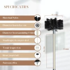 Waay Lifestyle Schoorsteenveegset - Schoorsteenborstel 6 Meter - Schoorsteenreiniger - Schrobborstels - Schoorsteenveger - Flexibele Steel - Geschikt Voor Boormachine - Wit 17 Waay Lifestyle Schoorsteenveegset - Schoorsteenborstel 6 Meter - Schoorsteenreiniger - Schrobborstels - Schoorsteenveger - Flexibele Steel - Geschikt Voor Boormachine - Wit -Huishoudelijke Artikelen Winkel 1200x1200 1935