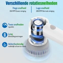Elektrische Schoonmaakborstel - Schrobborstel - Handborstel - Schuurborstel - Schrobber - Badkamer - Toilet - Keuken 15 Elektrische Schoonmaakborstel - Schrobborstel - Handborstel - Schuurborstel - Schrobber - Badkamer - Toilet - Keuken -Huishoudelijke Artikelen Winkel 1200x1200 1955