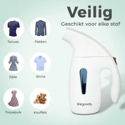 LifeGoods Kledingstomer - Handstomer Voor Kleding/Textiel/Stof - 180ML Tank - Wit -Huishoudelijke Artikelen Winkel 1200x1200 2108