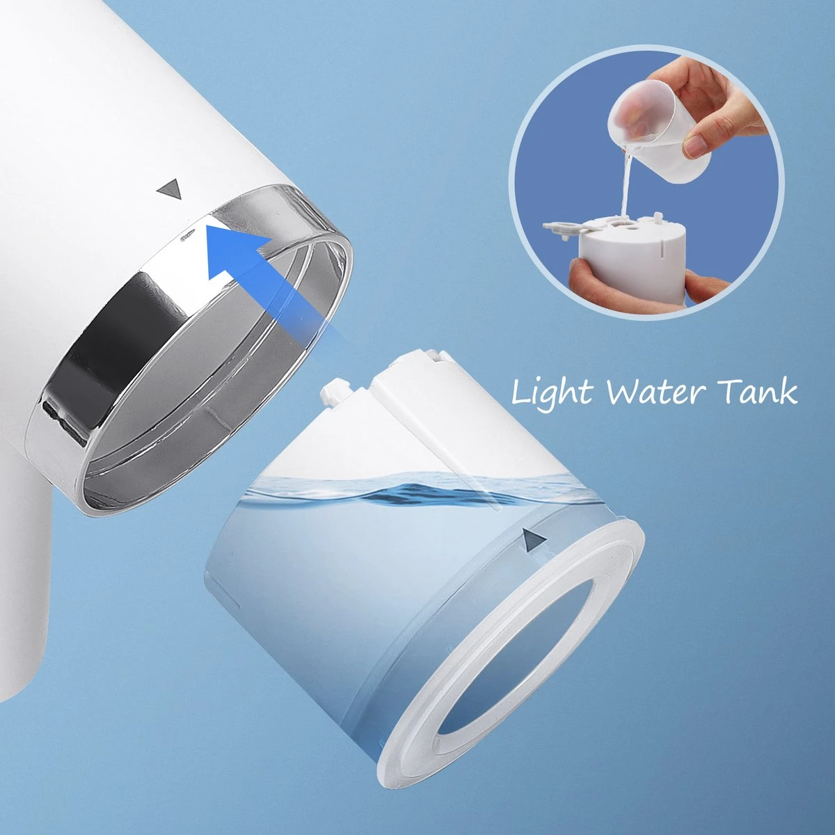 Aigostar Tiny 31RSM - Kledingstomer - Handstomer - 1200W - Wit 5 Aigostar Tiny 31RSM - Kledingstomer - Handstomer - 1200W - Wit - Afbeelding 3