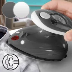 Jago - Mini Strijkijzer - Reisstrijkijzer - Stoomstrijkijzer - Droog En Stoom Strijken - Strijkijzer Met Stoomgenerator - Grijs -Huishoudelijke Artikelen Winkel 1200x1200 2151