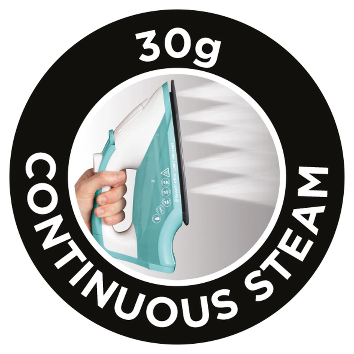 Russell Hobbs Light & Easy Strijkijzer / Stoomstrijkijzer 26470-56 - Groen 8 Russell Hobbs Light & Easy Strijkijzer / Stoomstrijkijzer 26470-56 - Groen - Afbeelding 6