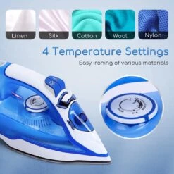 Aigostar Smooth 31RSN - Stoomstrijkijzer - 2400W - Blauw/Wit -Huishoudelijke Artikelen Winkel 1200x1200 2208