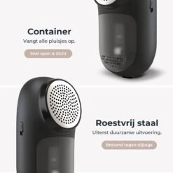 Attic Lux 2-in-1 Pluizenverwijderaar – Kledingborstel – Ontpluizer – Ontpiller – Draadloos – Elektrisch – Kleding/Meubels/Beddengoed - Zwart 13 Attic Lux 2-in-1 Pluizenverwijderaar – Kledingborstel – Ontpluizer – Ontpiller – Draadloos – Elektrisch – Kleding/Meubels/Beddengoed - Zwart -Huishoudelijke Artikelen Winkel 1200x1200 2260