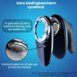 Beepro® Elektrische Pluizenverwijderaar - Ontpluizer - Draadloos En Oplaadbaar - Zwart -Huishoudelijke Artikelen Winkel 1200x1200 2305
