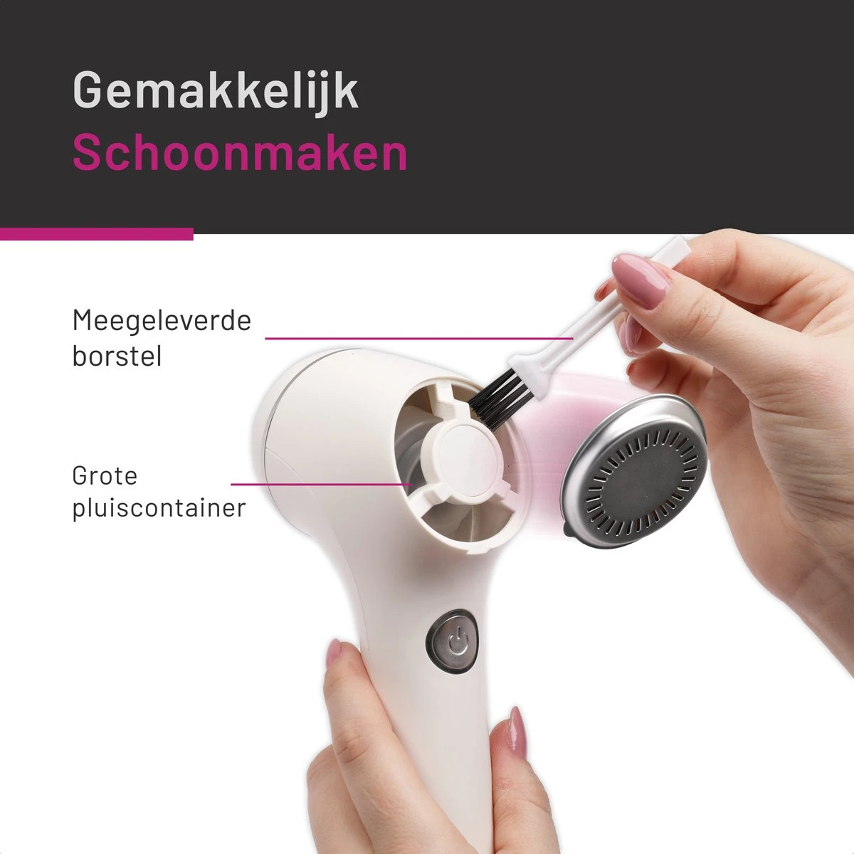 Merkloos Elektrische Pluizenverwijderaar – Ontpluizer – Ontpiller - USB Oplaadbaar – Krachtige Batterij – Extra Grote Scheerkop – Voor Bed/bank/kleding - 3x Opzetstuk – Wit 15 Merkloos Elektrische Pluizenverwijderaar – Ontpluizer – Ontpiller - USB Oplaadbaar – Krachtige Batterij – Extra Grote Scheerkop – Voor Bed/bank/kleding - 3x Opzetstuk – Wit - Afbeelding 13