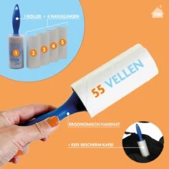 LaundrySpecialist Kledingroller - Incl. 4 Navullingen - Pluizenroller Met Ergonomische Handgreep 15 LaundrySpecialist Kledingroller - Incl. 4 Navullingen - Pluizenroller Met Ergonomische Handgreep -Huishoudelijke Artikelen Winkel 1200x1200 2343