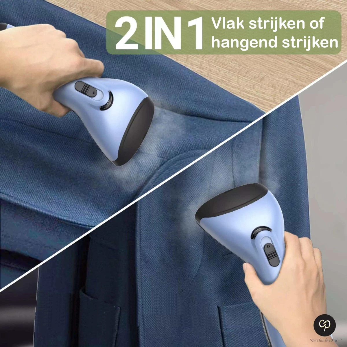 Carefree Kledingstomer - Handstomer - Stomer Kleding - Stoomstrijkijzer - Kleding Stomer - Blauw - Sinterklaas- 5 Carefree Kledingstomer - Handstomer - Stomer Kleding - Stoomstrijkijzer - Kleding Stomer - Blauw - Sinterklaas- - Afbeelding 3