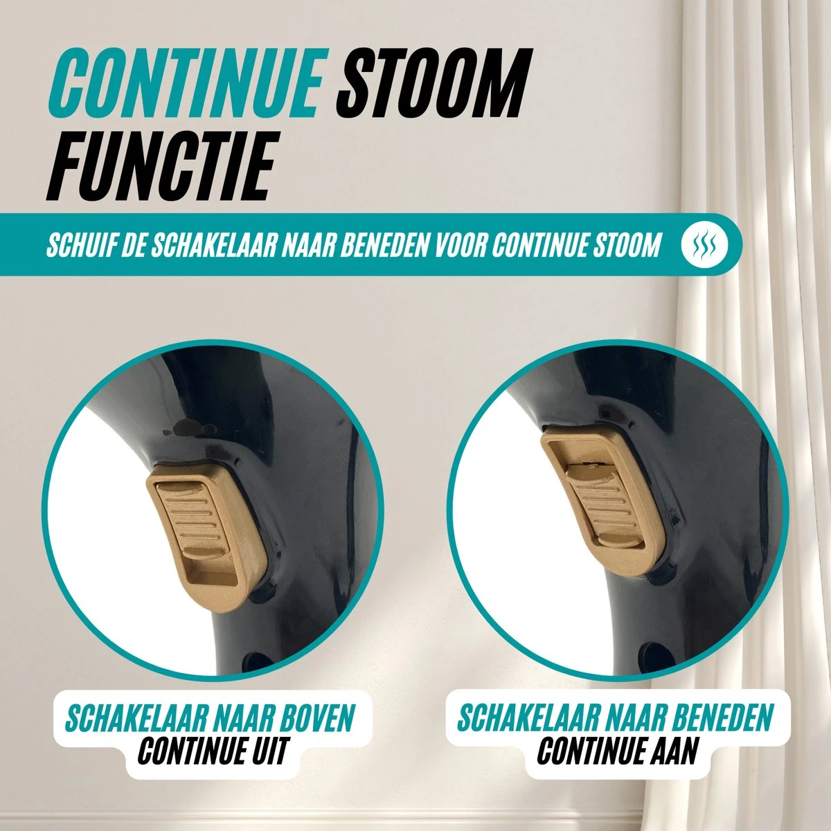 RYER Kledingstomer - Keramische Zool - Met Extra Opzetstuk - Afneembare Watertank 5 RYER Kledingstomer - Keramische Zool - Met Extra Opzetstuk - Afneembare Watertank - Afbeelding 3