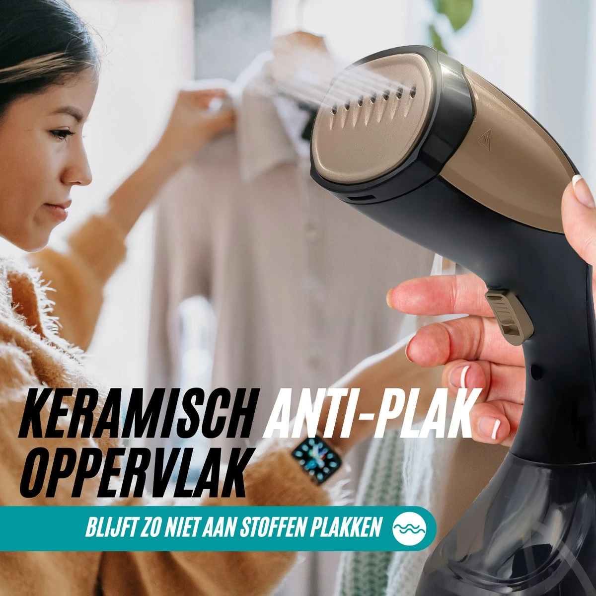 RYER Kledingstomer - Keramische Zool - Met Extra Opzetstuk - Afneembare Watertank 6 RYER Kledingstomer - Keramische Zool - Met Extra Opzetstuk - Afneembare Watertank - Afbeelding 4