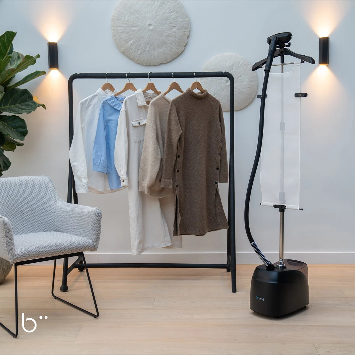 Biione - Kledingstomer - 2000W - Mat Zwart - Stomer Kleding - Steamer 7 Biione - Kledingstomer - 2000W - Mat Zwart - Stomer Kleding - Steamer - Afbeelding 5