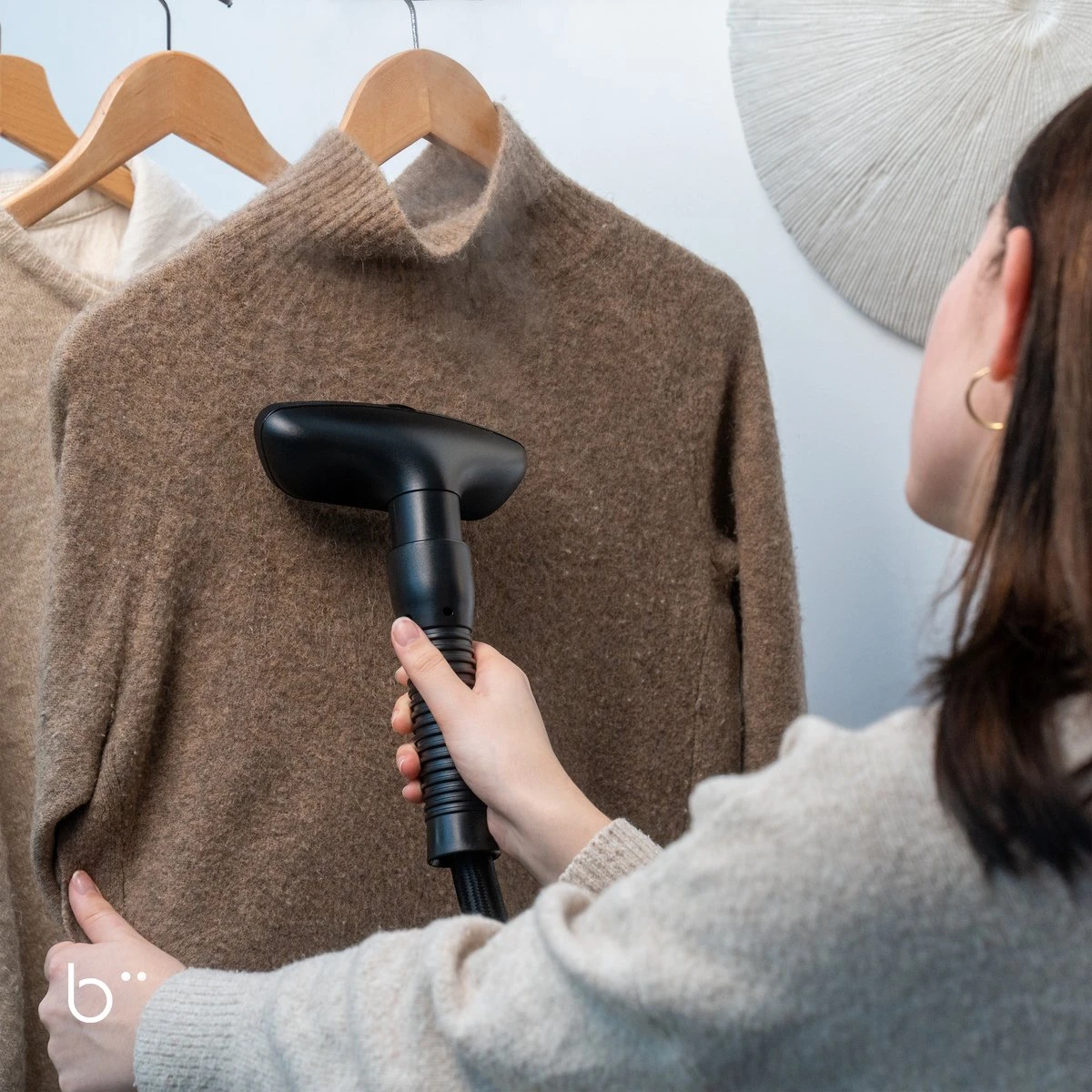 Biione - Kledingstomer - 2000W - Mat Zwart - Stomer Kleding - Steamer 8 Biione - Kledingstomer - 2000W - Mat Zwart - Stomer Kleding - Steamer - Afbeelding 6