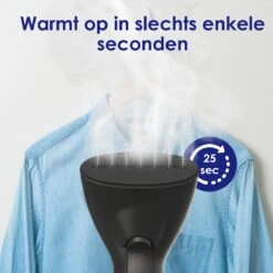 Luxe Kledingstomer - Handstomer - Handstoomreiniger - Stoomstrijkijzer - Stomer Kleding - Voor Op Reis - Zwart -Huishoudelijke Artikelen Winkel 1200x1200 2400