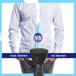 Luxe Kledingstomer - Handstomer - Handstoomreiniger - Stoomstrijkijzer - Stomer Kleding - Voor Op Reis - Zwart -Huishoudelijke Artikelen Winkel 1200x1200 2409