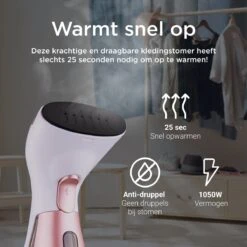 Luxe Kledingstomer - Handstomer - Handstoomreiniger - Stoomstrijkijzer - Stomer Kleding - Voor Op Reis - Roze 14 Luxe Kledingstomer - Handstomer - Handstoomreiniger - Stoomstrijkijzer - Stomer Kleding - Voor Op Reis - Roze -Huishoudelijke Artikelen Winkel 1200x1200 2424