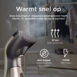 Luxe Kledingstomer - Handstomer - Handstoomreiniger - Stoomstrijkijzer - Stomer Kleding - Voor Op Reis - Goud 14 Luxe Kledingstomer - Handstomer - Handstoomreiniger - Stoomstrijkijzer - Stomer Kleding - Voor Op Reis - Goud -Huishoudelijke Artikelen Winkel 1200x1200 2428