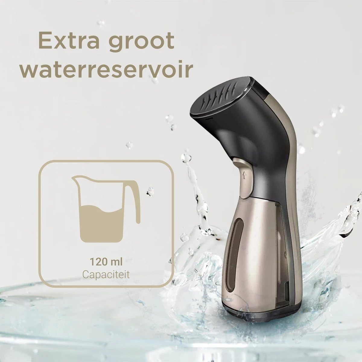 Luxe Kledingstomer - Handstomer - Handstoomreiniger - Stoomstrijkijzer - Stomer Kleding - Voor Op Reis - Goud 9 Luxe Kledingstomer - Handstomer - Handstoomreiniger - Stoomstrijkijzer - Stomer Kleding - Voor Op Reis - Goud - Afbeelding 7