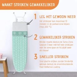 Buntes Brett® Strijkplankhoes Voor Stoomstrijkijzer (maat M) | Universeel Tot Max. 120x40 Cm | Strijkplankhoes Om Snel En Gemakkelijk Te Strijken | Made In EU | Geschikt Voor Stoomstrijkstation | Blauw -Huishoudelijke Artikelen Winkel 1200x1200 2466