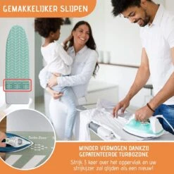 Buntes Brett® Strijkplankhoes Voor Stoomstrijkijzer (maat M) | Universeel Tot Max. 120x40 Cm | Strijkplankhoes Om Snel En Gemakkelijk Te Strijken | Made In EU | Geschikt Voor Stoomstrijkstation | Blauw -Huishoudelijke Artikelen Winkel 1200x1200 2467