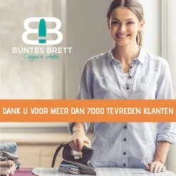 Buntes Brett® Strijkplankhoes Voor Stoomstrijkijzer (maat M) | Universeel Tot Max. 120x40 Cm | Strijkplankhoes Om Snel En Gemakkelijk Te Strijken | Made In EU | Geschikt Voor Stoomstrijkstation | Blauw -Huishoudelijke Artikelen Winkel 1200x1200 2468