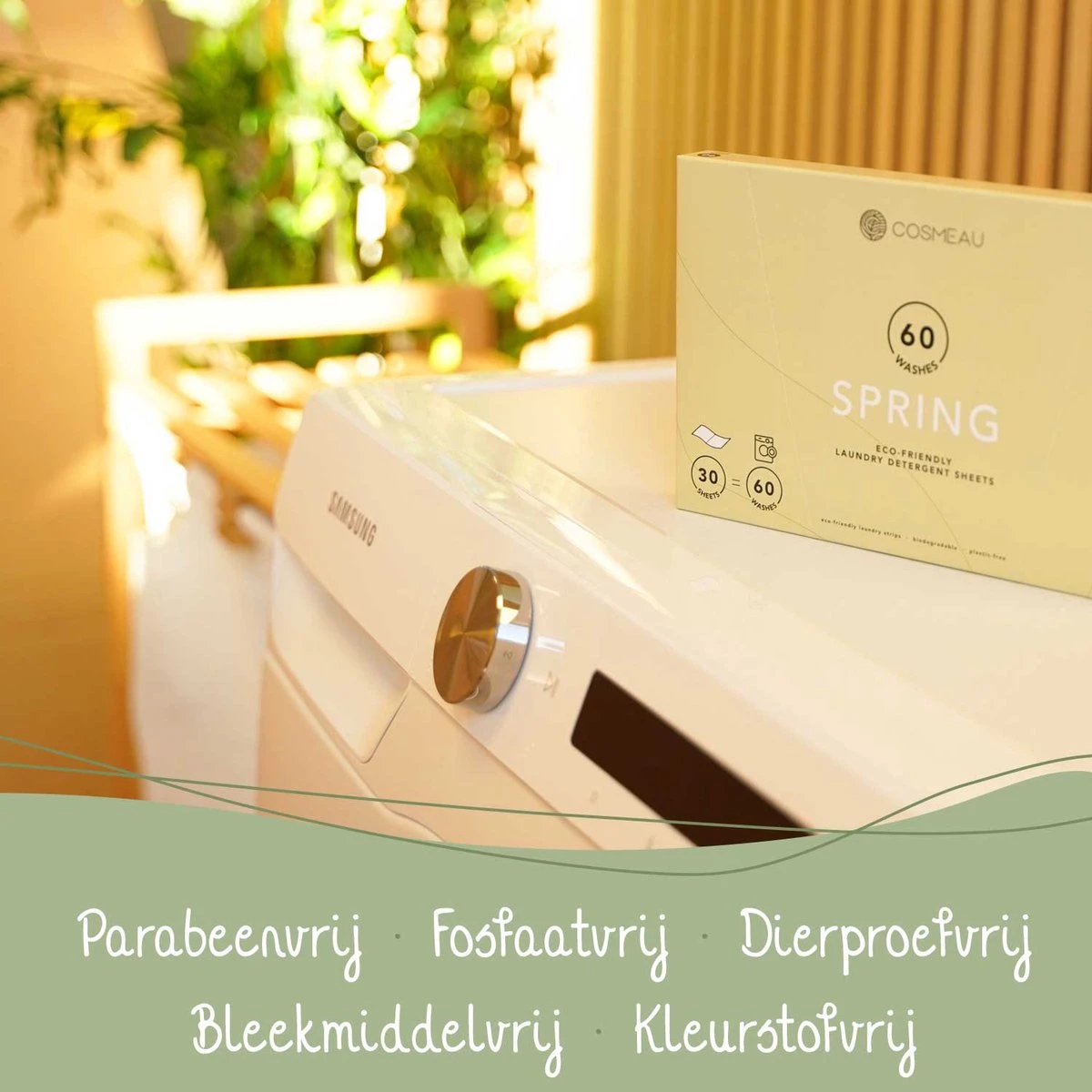 Cosmeau Wasstrips 20 Wasbeurten Lavendel Wasmiddel Wasvellen Wasdoekjes Detergent Sheets Eco Laundry Strips Proefpakket - Plasticvrij Biologisch 5 Cosmeau Wasstrips 20 Wasbeurten Lavendel Wasmiddel Wasvellen Wasdoekjes Detergent Sheets Eco Laundry Strips Proefpakket - Plasticvrij Biologisch - Afbeelding 3