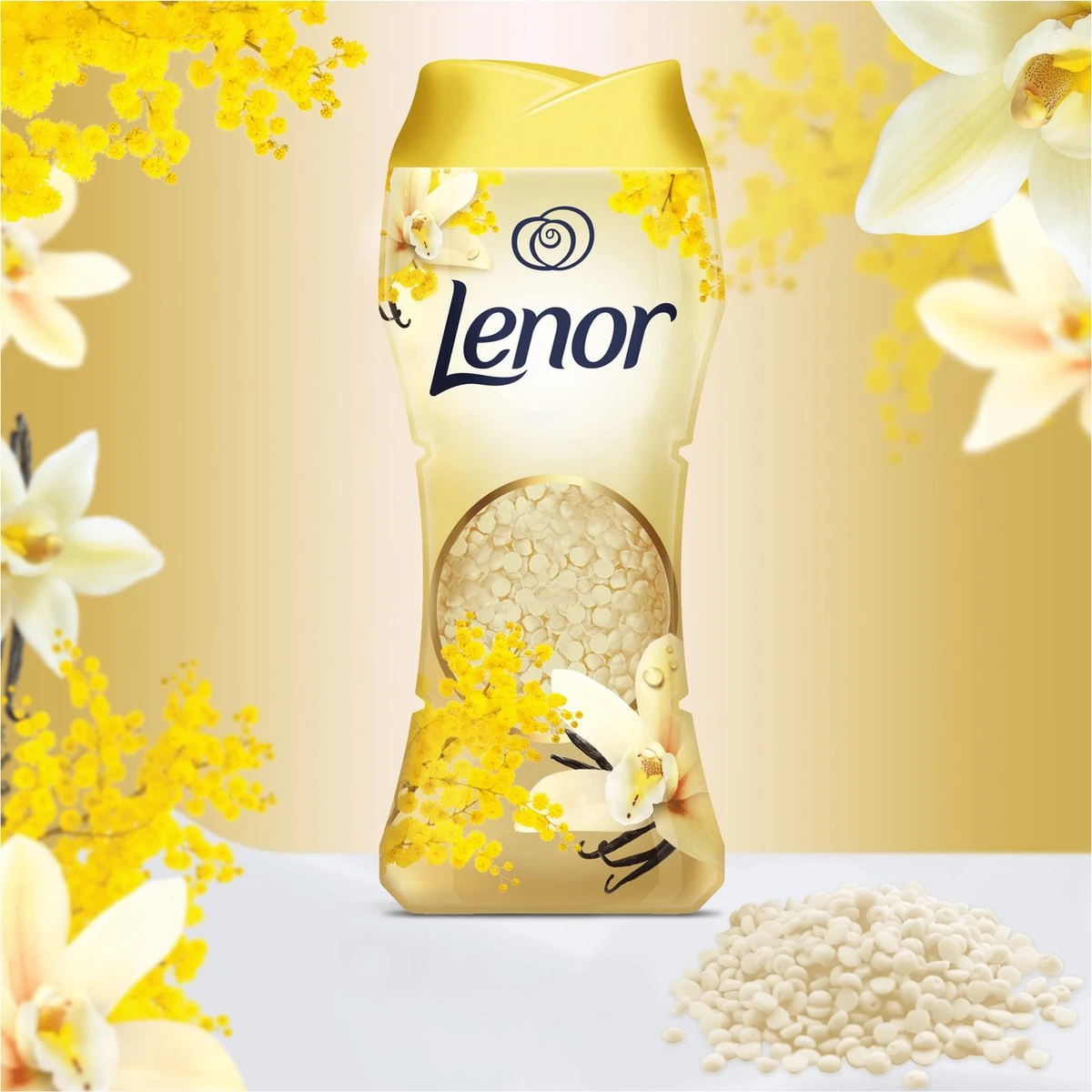 Lenor Vanille En Mimosabloesem Parels - In-Wash Geurbooster - Voordeelverpakking 6 X 15 Wasbeurten 8 Lenor Vanille En Mimosabloesem Parels - In-Wash Geurbooster - Voordeelverpakking 6 X 15 Wasbeurten - Afbeelding 6