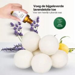 Tenify 6 XL Drogerballen + Extra Lavendel Olie - Wasbollen - Duurzaam - Schaapswol - Wasverzachter - Wasdrogerballen - Herbruikbare Droogballen - Energie Besparen 16 Tenify 6 XL Drogerballen + Extra Lavendel Olie - Wasbollen - Duurzaam - Schaapswol - Wasverzachter - Wasdrogerballen - Herbruikbare Droogballen - Energie Besparen -Huishoudelijke Artikelen Winkel 1200x1200 587