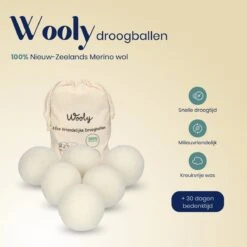 Wooly Drogerballen - 6 Wasdroger Ballen - Duurzaam - Wol - Herbruikbare Wasballen - Wasbol - Wasverzachter 17 Wooly Drogerballen - 6 Wasdroger Ballen - Duurzaam - Wol - Herbruikbare Wasballen - Wasbol - Wasverzachter -Huishoudelijke Artikelen Winkel 1200x1200 602