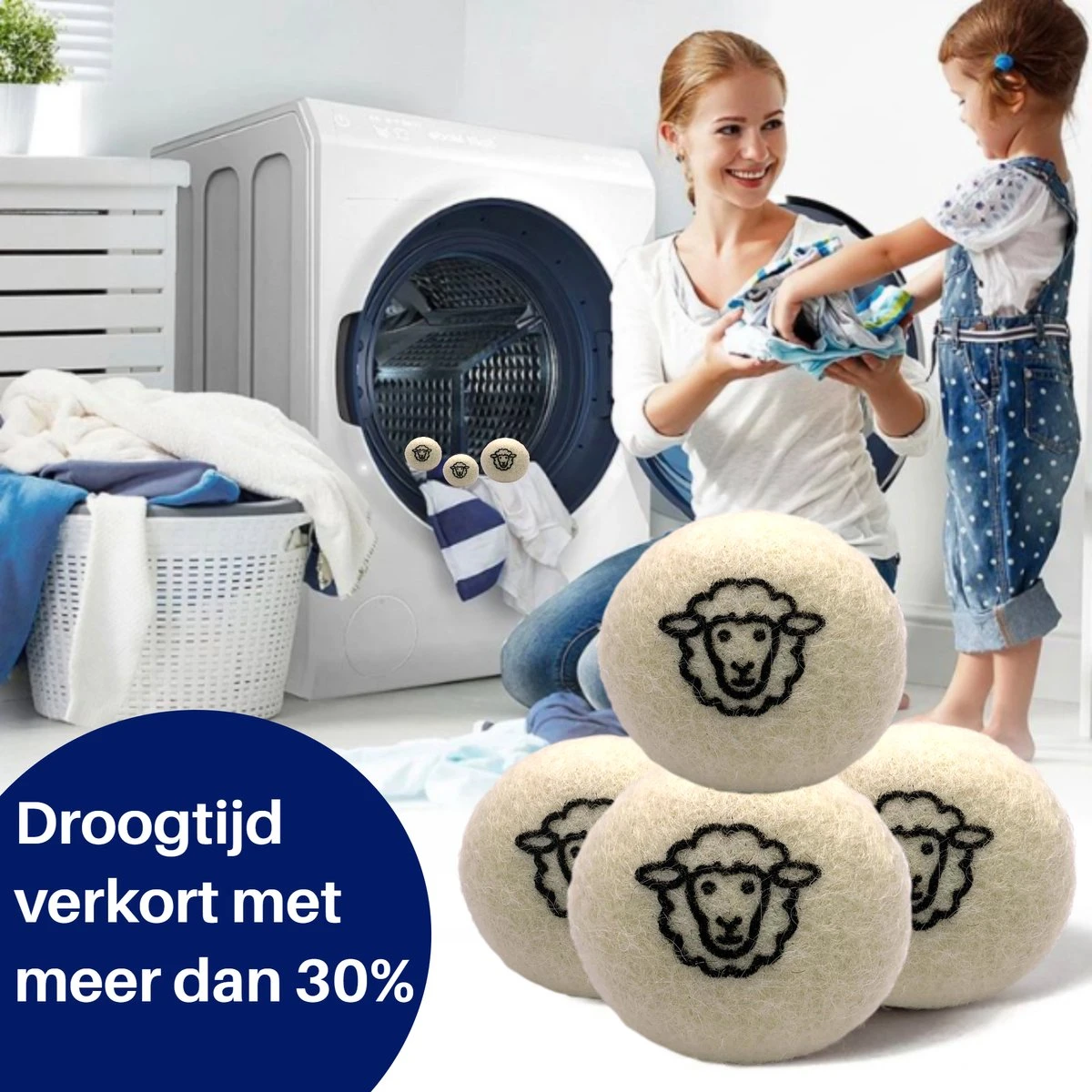Drogerballen 6 Stuks - Wasbol - Droogballen - Herbruikbare Wasbollen - Wasverzachter - Wasdrogerballen - Doseerbol 6 Drogerballen 6 Stuks - Wasbol - Droogballen - Herbruikbare Wasbollen - Wasverzachter - Wasdrogerballen - Doseerbol - Afbeelding 4