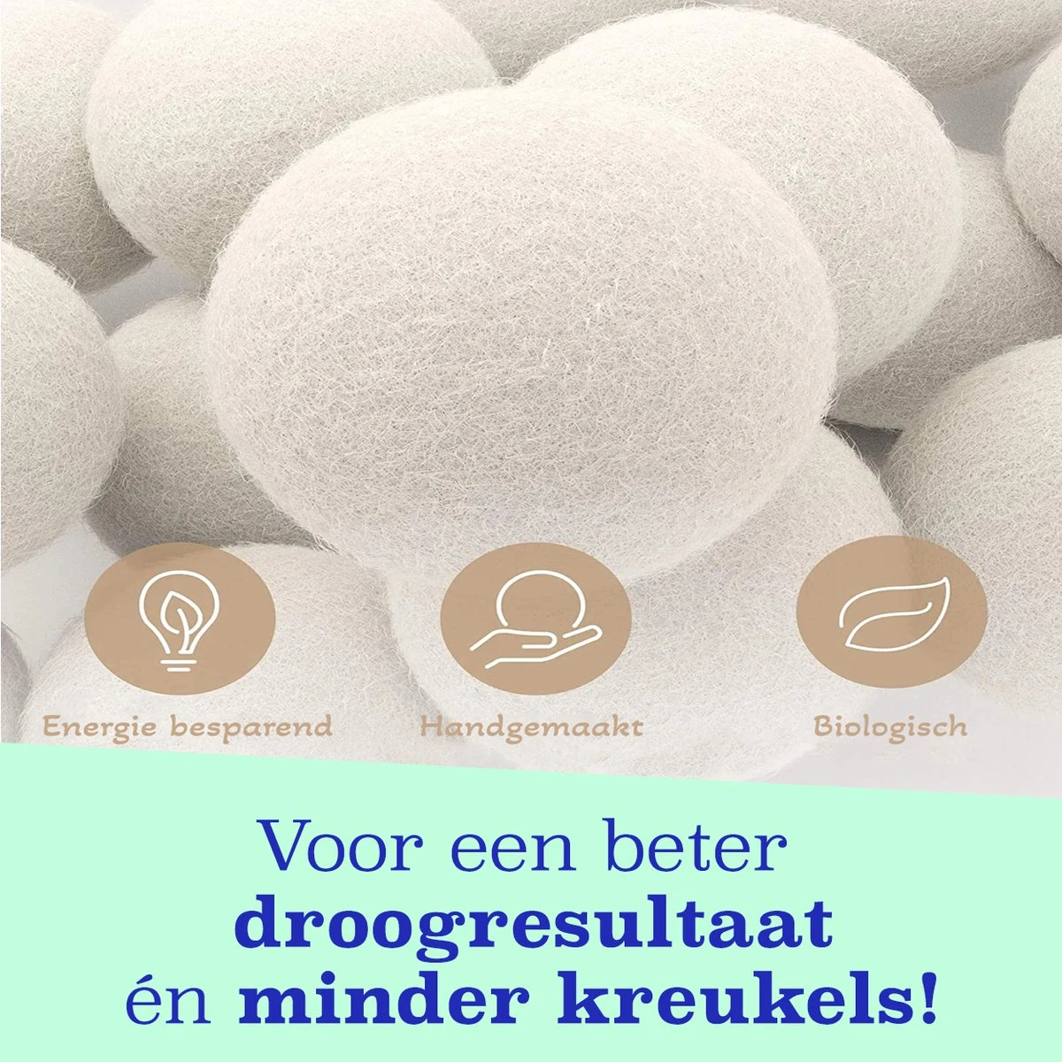 Casa Calma Drogerballen (6 Stuks) - Inclusief Opbergzakje - 100% Natuurlijk Schapenwol - Droger Ballen - Zero Waste Wasverzachter Bollen - Energiebesparend Drogen Met Droogbollen - Dryer Balls - Diervriendelijk & Milieuvriendelijk - Energie Besparen 8 Casa Calma Drogerballen (6 Stuks) - Inclusief Opbergzakje - 100% Natuurlijk Schapenwol - Droger Ballen - Zero Waste Wasverzachter Bollen - Energiebesparend Drogen Met Droogbollen - Dryer Balls - Diervriendelijk & Milieuvriendelijk - Energie Besparen - Afbeelding 6