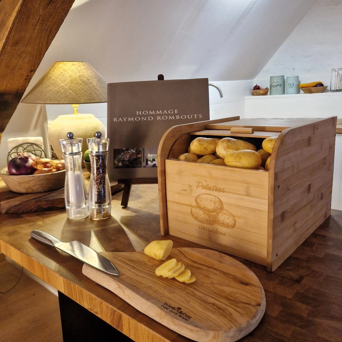 Chefs Cuisine Aardappelbak - Aardappelbak Met Deksel - Voorraadbak Met Deksel - Voorraadpotten - Voor Een Kwaliteitsvolle Opslag Tot 20l 4 Chefs Cuisine Aardappelbak - Aardappelbak Met Deksel - Voorraadbak Met Deksel - Voorraadpotten - Voor Een Kwaliteitsvolle Opslag Tot 20l - Afbeelding 2