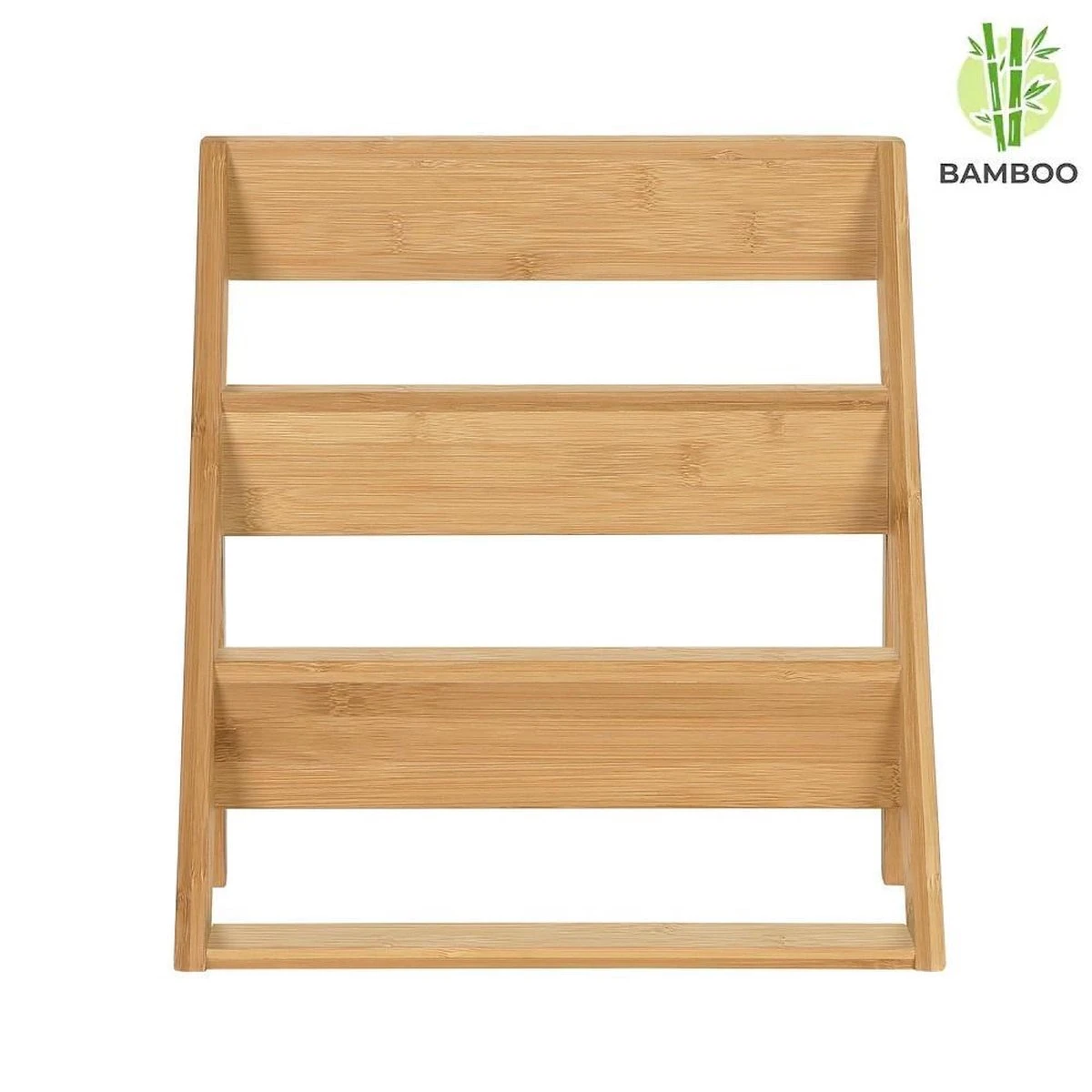 Merkloos Decopatent® Kruidenrekje Staand - Kruidenrek Voor 16 Tot 20 Kruidenpotjes - Hout - 4 Laags 5 Merkloos Decopatent® Kruidenrekje Staand - Kruidenrek Voor 16 Tot 20 Kruidenpotjes - Hout - 4 Laags - Afbeelding 3