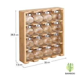 Merkloos Decopatent® Kruidenrekje Ophangbaar - Kruidenrek Inclusief 16 Kruidenpotjes - Bamboe Hout - 4 Laags 14 Merkloos Decopatent® Kruidenrekje Ophangbaar - Kruidenrek Inclusief 16 Kruidenpotjes - Bamboe Hout - 4 Laags -Huishoudelijke Artikelen Winkel 1200x1200 895