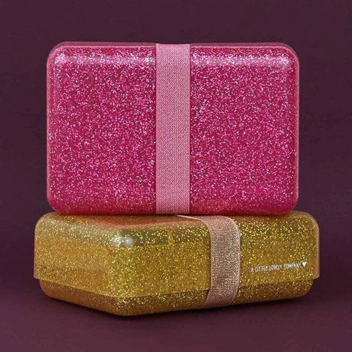 Lunch Box: Glitter - Roze | A Little Lovely Company 11 Lunch Box: Glitter - Roze | A Little Lovely Company - Afbeelding 9