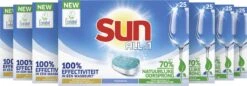 SUN® Sun All-in-1 Normaal Vaatwastabletten - 7 X 25 Tabletten - Voordeelverpakking 16 SUN® Sun All-in-1 Normaal Vaatwastabletten - 7 X 25 Tabletten - Voordeelverpakking -Huishoudelijke Artikelen Winkel 1200x417