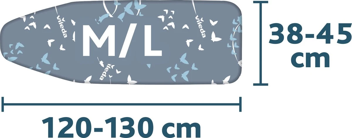 Vileda Total Reflect Strikplankovertrek - Universeel - Met Aluminium Bekleding 7 Vileda Total Reflect Strikplankovertrek - Universeel - Met Aluminium Bekleding - Afbeelding 5