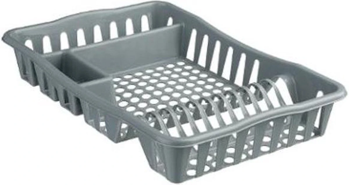 Merkloos Decopatent® Afdruiprek Voor Afwas - Afdruiprekje Met Lekbak - Kunststof Afdruipmat - Afwassen Borden & Bestek - 32.5x49x9 - Grijs 9 Merkloos Decopatent® Afdruiprek Voor Afwas - Afdruiprekje Met Lekbak - Kunststof Afdruipmat - Afwassen Borden & Bestek - 32.5x49x9 - Grijs - Afbeelding 7