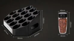 Merkloos Decopatent® Kruidenrek Incl. 16 Glazen Kruiden Potjes - Rvs Strooideksel - Staand Kruiden & Specerijen Rek - Kruidenpotjes Glas -Huishoudelijke Artikelen Winkel 1200x669 2