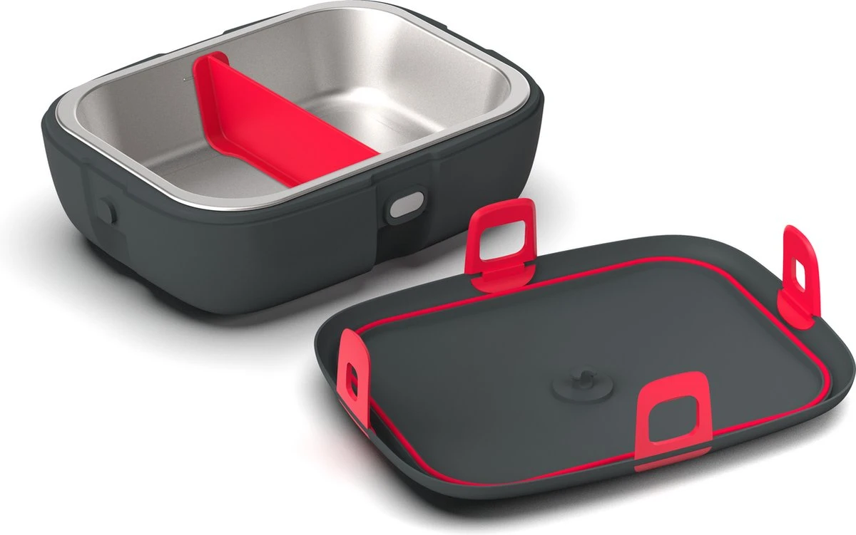 Faitron HeatsBox Style+ - Elektrische Lunchbox - Lunchtrommel Volwassenen - RVS - Verschillende Compartimenten - Met Smartphone App - 220V - Voor Warme Maaltijden 6 Faitron HeatsBox Style+ - Elektrische Lunchbox - Lunchtrommel Volwassenen - RVS - Verschillende Compartimenten - Met Smartphone App - 220V - Voor Warme Maaltijden - Afbeelding 4