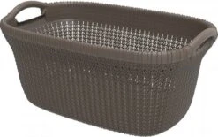 Curver Knit Wasmand - 40L - Harvest Brown -Huishoudelijke Artikelen Winkel 1200x752 1
