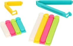 Merkloos 20x Gekleurde Keuken Afsluitclips / Vershoudclips 6/12 Cm