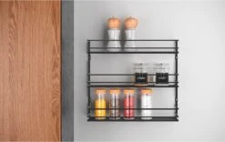 Tomado Metaltex - Pepito Kruidenrek - 3 Etages - Zwart - 36x8x31cm -Huishoudelijke Artikelen Winkel 1200x756