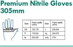 H&S PROTECTOR - Extra Lang Nitril Handschoenen - 305mm Lang - Wegwerp Handschoenen - Wit - M - Poedervrij - 100 Stuks -Huishoudelijke Artikelen Winkel 1200x770