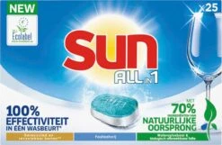 SUN® Sun All-in-1 Normaal Vaatwastabletten - 7 X 25 Tabletten - Voordeelverpakking 23 SUN® Sun All-in-1 Normaal Vaatwastabletten - 7 X 25 Tabletten - Voordeelverpakking -Huishoudelijke Artikelen Winkel 1200x784 1