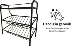 Zindoo Kruidenrek Zwart 3-laags Staand - Specerijen Rek - Kruiden Rek - Duurzaam RVS - Anti Slip Onderzijde - Specerijenstandaard – Keukenorganizer - Spice Rack - Kitchen Rack - Spice Organizer Keukenaccessoire - ZIN-SR05 10 Zindoo Kruidenrek Zwart 3-laags Staand - Specerijen Rek - Kruiden Rek - Duurzaam RVS - Anti Slip Onderzijde - Specerijenstandaard – Keukenorganizer - Spice Rack - Kitchen Rack - Spice Organizer Keukenaccessoire - ZIN-SR05 -Huishoudelijke Artikelen Winkel 1200x784