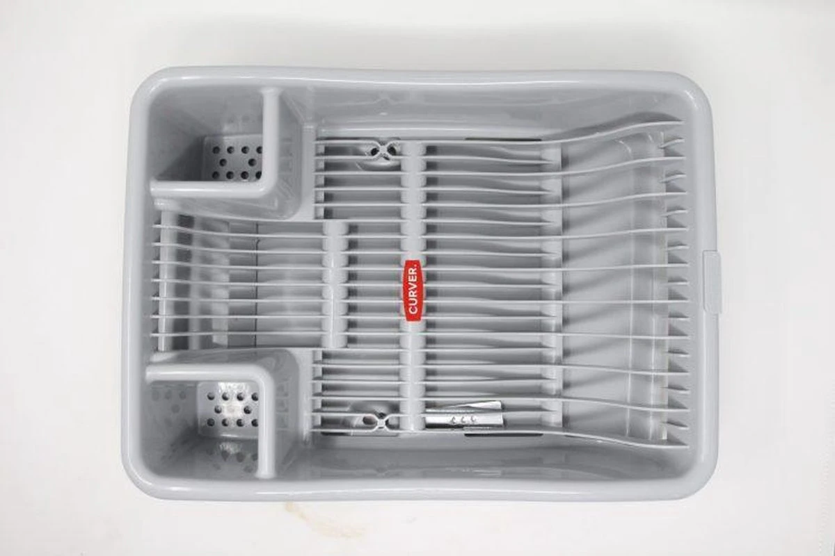 Curver Afdruiprek Met Met Lekbak Plateau - Kliksysteem - Afdruiprek Voor Afwas - Vaatwas Rek - Afdruiprek - 38x29x8,5 Cm - 2 Stuks 8 Curver Afdruiprek Met Met Lekbak Plateau - Kliksysteem - Afdruiprek Voor Afwas - Vaatwas Rek - Afdruiprek - 38x29x8,5 Cm - 2 Stuks - Afbeelding 6